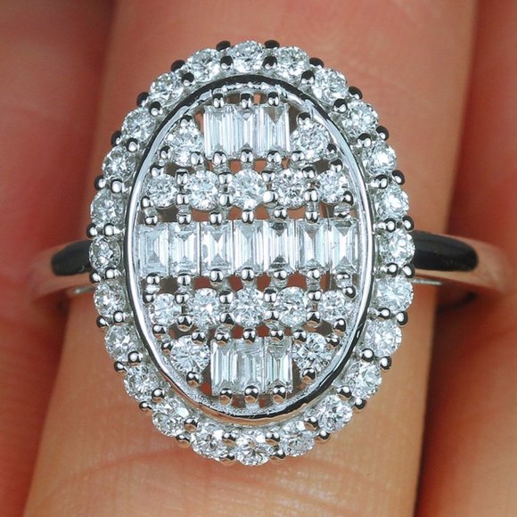 ✨ Big Oval Full Gemstone Zircon Independent Anillos Rings for Women, PD150 - Picture 5 of 6